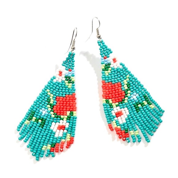 Free People Jewelry - 🍋2/$30 New Free People Beaded Tassel Earrings
